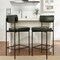 Best Choice Products Set of 2 Faux Leather Counter Stools for Kitchen Island and Dining w/ Metal Frame
